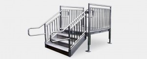 Aluminum HVAC Access Stairs