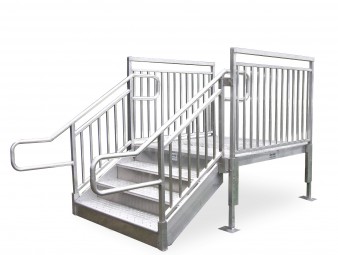Aluminum Stairs for Schools in Los Angeles, California