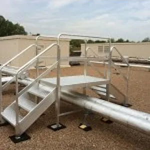 Aluminum Rooftop Crossover Stairs for Obstacle Clearance