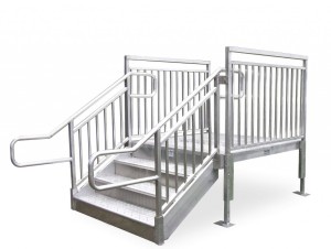 ADA Aluminum Steps for School Buildings