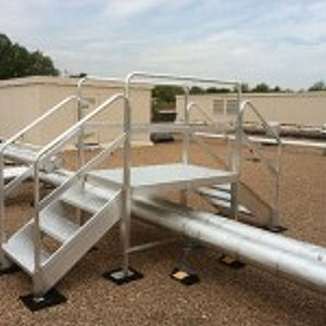 Aluminum Rooftop Crossover Stairs